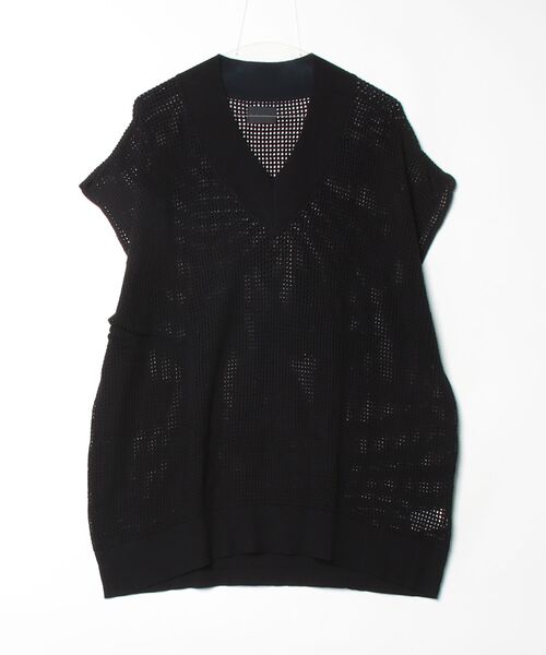 DANKE SCHON(ダンケシェーン)の「Dankeschon/ダンケシェーン/12GG MESH VEST/12ゲージ メッシュベスト(ベスト・レディース・ホワイト/ブラック・F)」の2枚目の写真