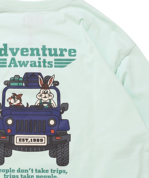 KRIFF MAYER（クリフメイヤー）の「【綿100%】クリフラビットロンT(車)（Tシャツ/カットソー・メンズ・オフホワイト/チャコール/ミント/イエロー/ネイビー・LARGE/MEDIUM/X-LARGE）」の4枚目の写真
