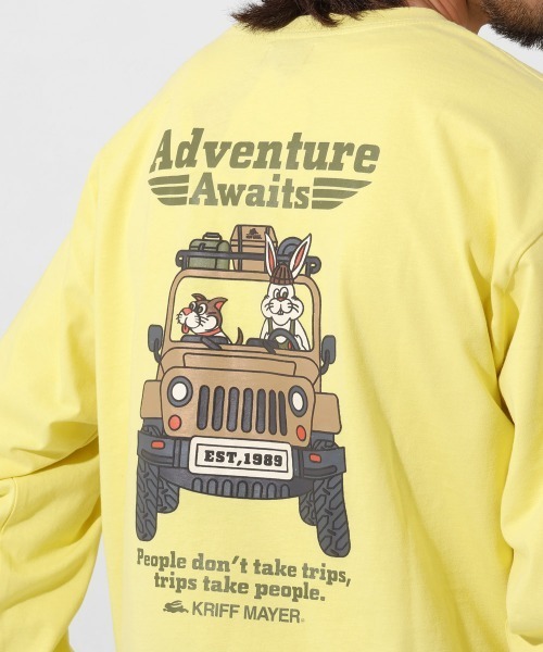 KRIFF MAYER（クリフメイヤー）の「【綿100%】クリフラビットロンT(車)（Tシャツ/カットソー・メンズ・オフホワイト/チャコール/ミント/イエロー/ネイビー・LARGE/MEDIUM/X-LARGE）」の7枚目の写真