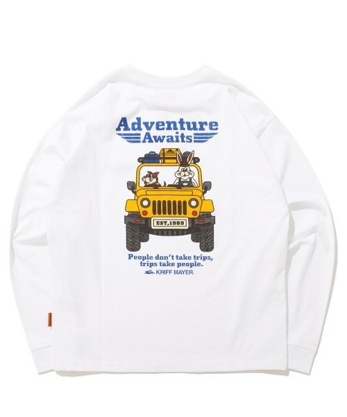 KRIFF MAYER（クリフメイヤー）の「【綿100%】クリフラビットロンT(車)（Tシャツ/カットソー・メンズ・オフホワイト/チャコール/ミント/イエロー/ネイビー・LARGE/MEDIUM/X-LARGE）」の18枚目の写真