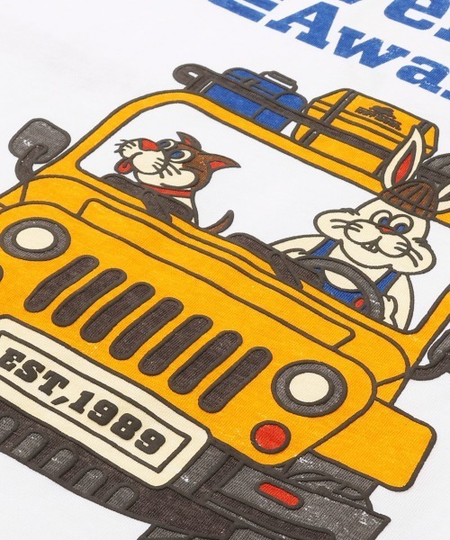 KRIFF MAYER（クリフメイヤー）の「【綿100%】クリフラビットロンT(車)（Tシャツ/カットソー・メンズ・オフホワイト/チャコール/ミント/イエロー/ネイビー・LARGE/MEDIUM/X-LARGE）」の20枚目の写真
