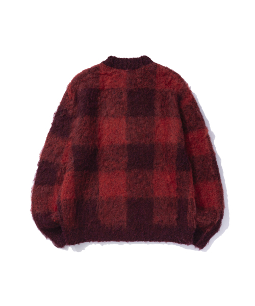 EXTRAORDINARY（エクストラオーディナリー）の「HERITAGE CHECK CARDIGAN RED（カーディガン/ボレロ・メンズ・その他・MEDIUM/LARGE/X-LARGE）」の4枚目の写真