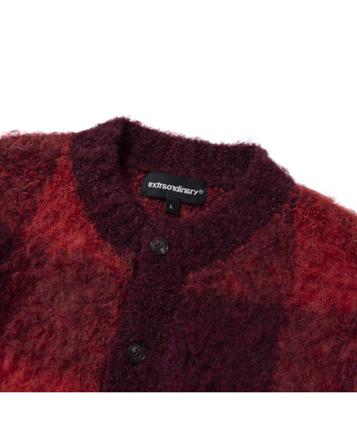 EXTRAORDINARY（エクストラオーディナリー）の「HERITAGE CHECK CARDIGAN RED（カーディガン/ボレロ・メンズ・その他・MEDIUM/LARGE/X-LARGE）」の5枚目の写真