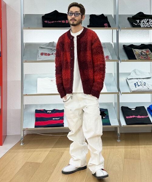 EXTRAORDINARY（エクストラオーディナリー）の「HERITAGE CHECK CARDIGAN RED（カーディガン/ボレロ・メンズ・その他・MEDIUM/LARGE/X-LARGE）」の17枚目の写真