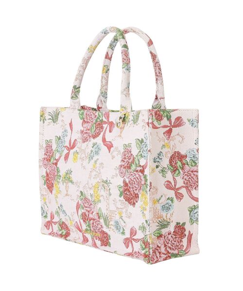 Maison de FLEUR（メゾンドフルール）の「フラワーガーデン柄ゴブランスクエアトートバッグ（ハンドバッグ・レディース・マルチ・FREE）」の11枚目の写真