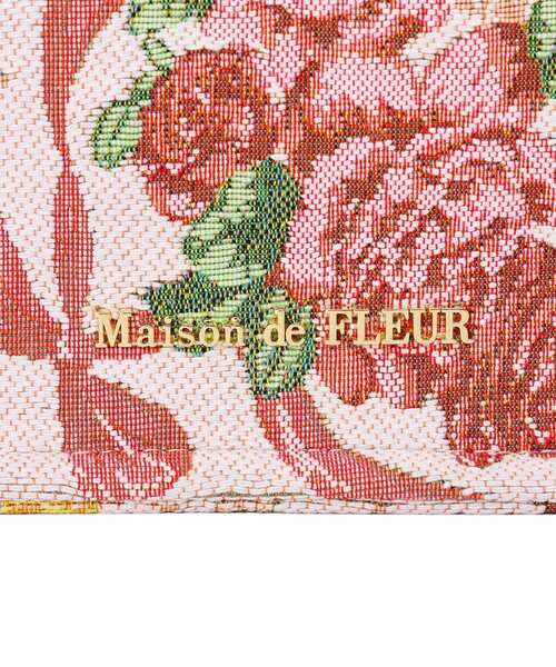 Maison de FLEUR（メゾンドフルール）の「フラワーガーデン柄ゴブランスクエアトートバッグ（ハンドバッグ・レディース・マルチ・FREE）」の4枚目の写真