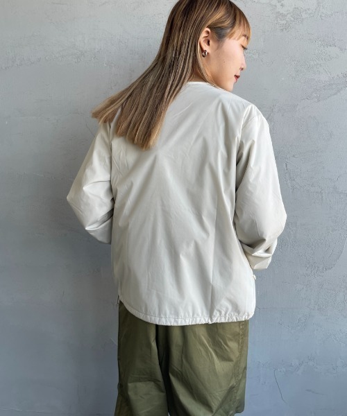 DANTON/ダントン] ナイロンタフタ インサレーションノーカラー