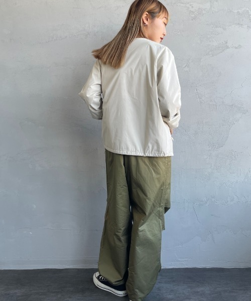 DANTON/ダントン] ナイロンタフタ インサレーションノーカラー