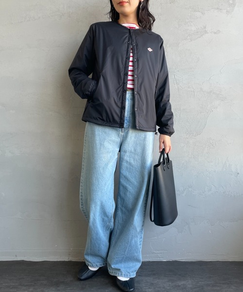 DANTON/ダントン] ナイロンタフタ インサレーションノーカラー