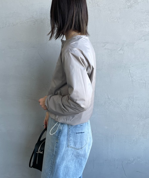 DANTON/ダントン] ナイロンタフタ インサレーションノーカラー
