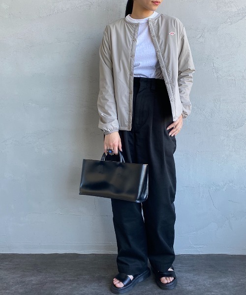 DANTON/ダントン] ナイロンタフタ インサレーションノーカラー