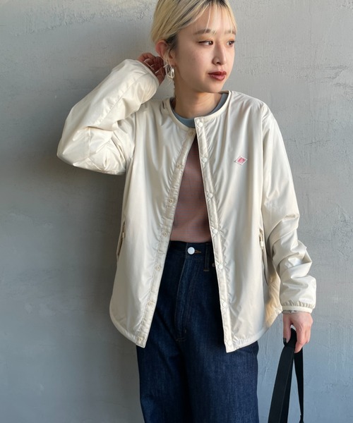 DANTON/ダントン] ナイロンタフタ インサレーションノーカラー