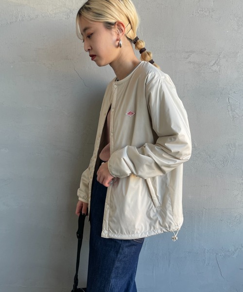 DANTON/ダントン] ナイロンタフタ インサレーションノーカラー