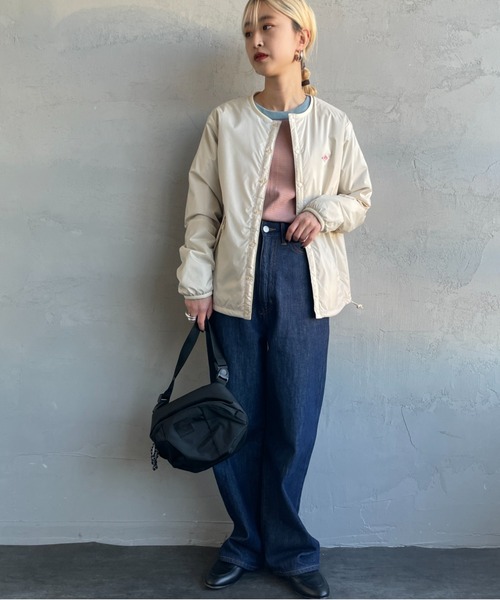 DANTON/ダントン] ナイロンタフタ インサレーションノーカラー