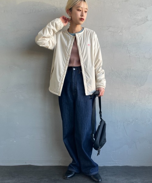 DANTON/ダントン] ナイロンタフタ インサレーションノーカラー