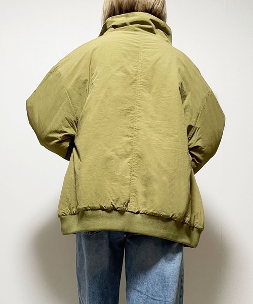 Fizz（フィズ）の「ハイネック襟裏フリース中綿ブルゾン（ブルゾン・レディース・アイボリー/ブラック/オリーブ/モカ・M）」の12枚目の写真