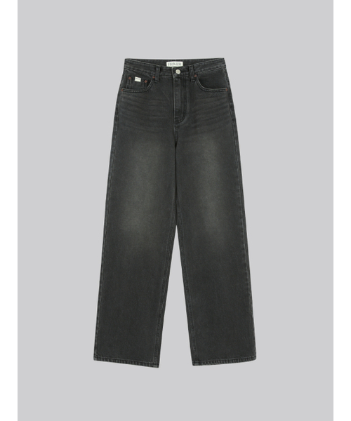 FRIVER07（フリバー07）の「Vintage washed wide denim pants [FRFA02DP01]_Black（デニムパンツ・レディース・ブラック・SMALL/MEDIUM）」の2枚目の写真