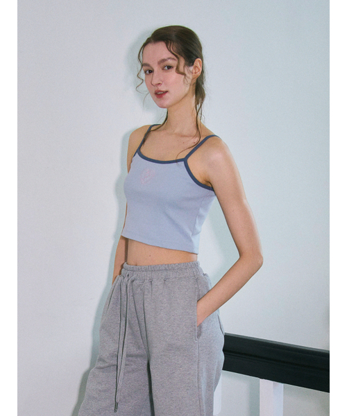 LILY HEIZE(リリーヘイズ)の「ドルフィンエンボスリーブレストップ_LIGHT BLUE(Tシャツ/カットソー・レディース・スカイブルー・FREE)」の3枚目の写真