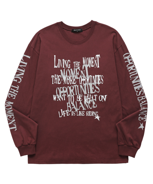 VANNWORKS(バンワークス)の「A.H POINT ロングスリーブ (VLS0210) バーガンディ(Tシャツ/カットソー・レディース・その他・SMALL/MEDIUM/LARGE/X-LARGE/XX-LARGE)」の1枚目の写真
