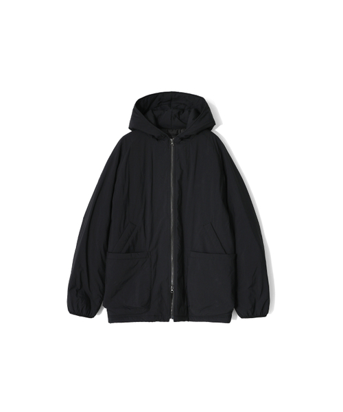 HORLISUN(ホーリーサン)の「Moscow Water Repellent Padding Hoodie Jacket Black Navy(ダウンジャケット/コート・レディース・その他・SMALL/MEDIUM)」の1枚目の写真