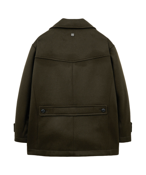 UNGIMMICK（アンジミック）の「DOUBLE BREASTED PEA COAT (KHAKI)（チェスターコート・メンズ・その他・MEDIUM/LARGE）」の2枚目の写真