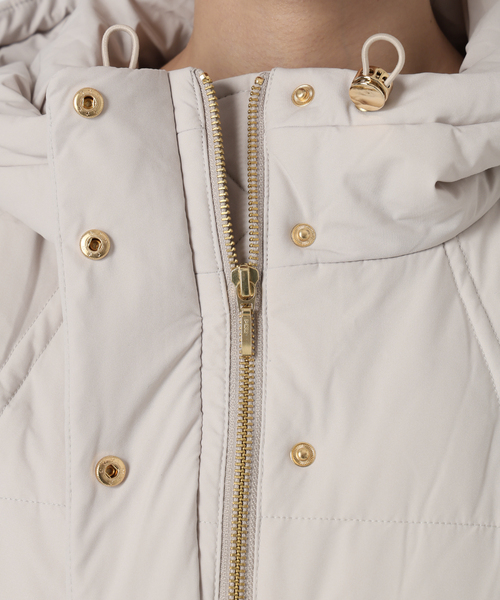 La TOTALITE（ラトータリテ）の「ストレッチミドルダウン（ダウンジャケット/コート・レディース・ブラック/ベージュ系その他・FREE）」の3枚目の写真