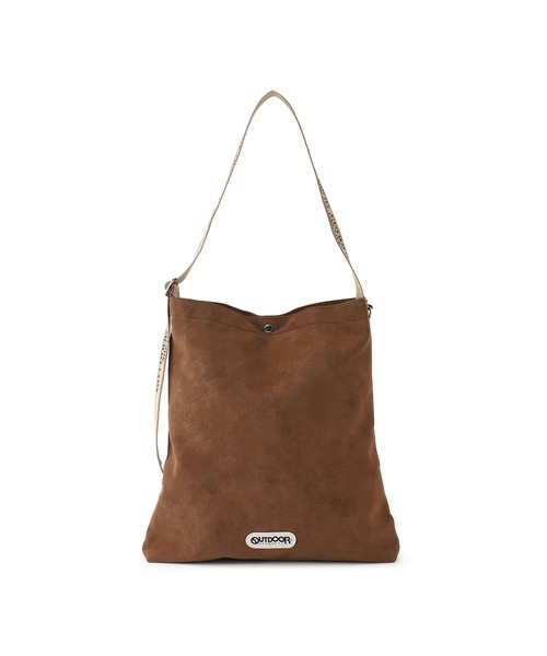 OUTDOOR PRODUCTS（アウトドアプロダクツ）の「【OUTDOOR PRODUCTS/アウトドアプロダクツ別注】スウェード調2WAYトートバッグ（トートバッグ・レディース・ブラウン/キナリ・FREE）」の9枚目の写真