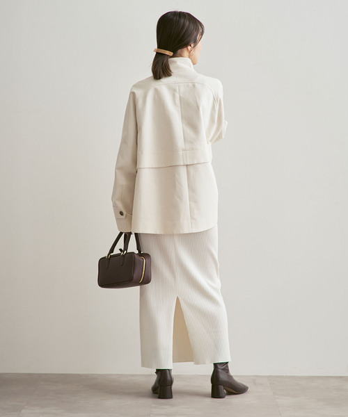 追加》コットンダブルクロススタンドショートコート（その他アウター