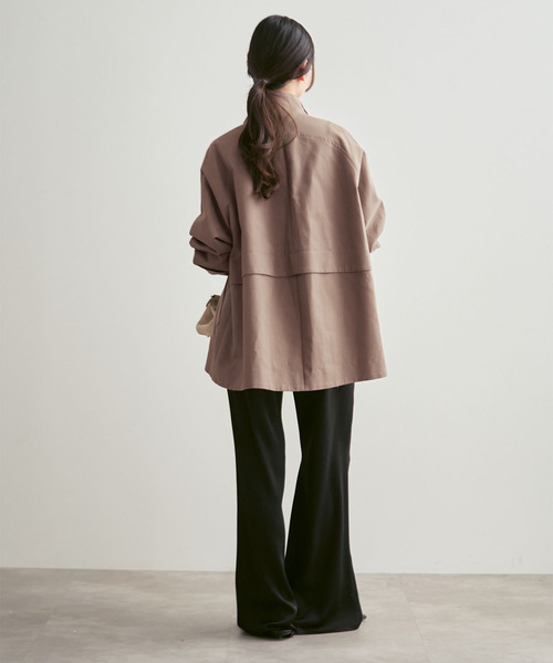 Noble(ノーブル)の「《追加》コットンダブルクロススタンドショートコート(その他アウター・レディース・ベージュ/カーキ/アイボリー・38/36)」の12枚目の写真