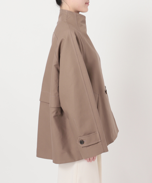Noble（ノーブル）の「《追加》コットンダブルクロススタンドショートコート（その他アウター・レディース・ベージュ/カーキ/アイボリー・38/36）」の11枚目の写真