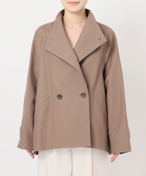 追加》コットンダブルクロススタンドショートコート（その他アウター