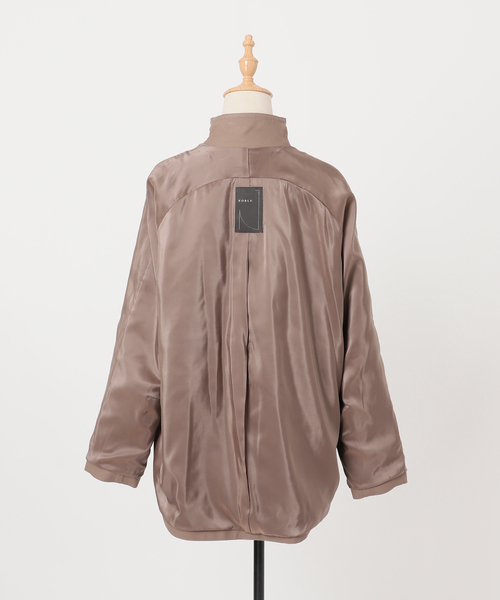 Noble（ノーブル）の「《追加》コットンダブルクロススタンドショートコート（その他アウター・レディース・ベージュ/カーキ/アイボリー・38/36）」の16枚目の写真