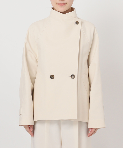 Noble（ノーブル）の「《追加》コットンダブルクロススタンドショートコート（その他アウター・レディース・ベージュ/カーキ/アイボリー・38/36）」の17枚目の写真