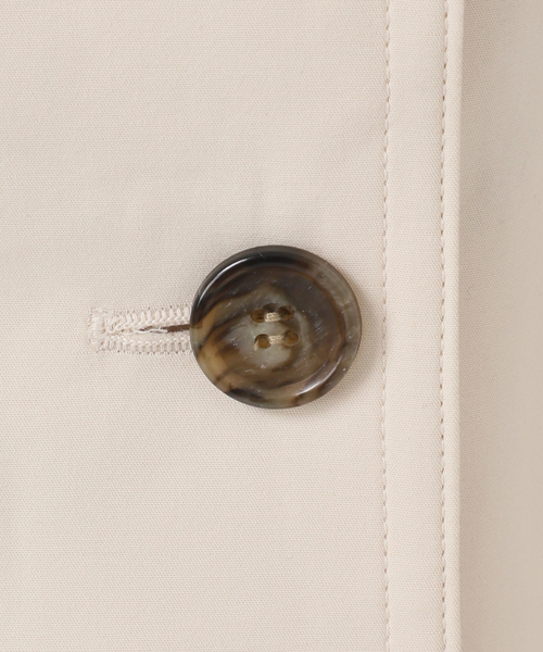 Noble（ノーブル）の「《追加》コットンダブルクロススタンドショートコート（その他アウター・レディース・ベージュ/カーキ/アイボリー・38/36）」の18枚目の写真