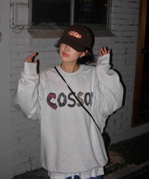 COSO（コソ）の「アルファベットコソ スウェット メンズトレーナー（ライトグレー）（スウェット）」