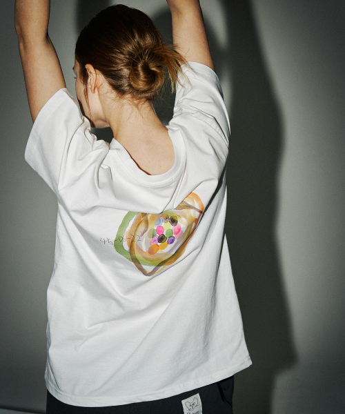 SARANAGI(サラナギ)の「SE0532-T-SHIRT(white)(Tシャツ/カットソー・レディース・ホワイト・FREE)」の2枚目の写真
