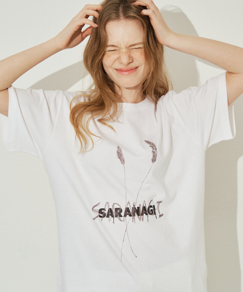 SARANAGI(サラナギ)の「SE0532-T-SHIRT(white)(Tシャツ/カットソー・レディース・ホワイト・FREE)」の3枚目の写真