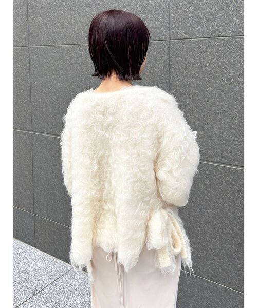 LAGUNAMOON(ラグナムーン)の「ファーライクニットカーデセットナローキャミワンピース(ワンピース・レディース・チャコールグレー/ベージュ・SMALL/MEDIUM)」の22枚目の写真