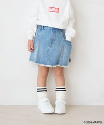 LOWRYS FARM | サイドポケットデニムスカート　607548(デニムスカート)