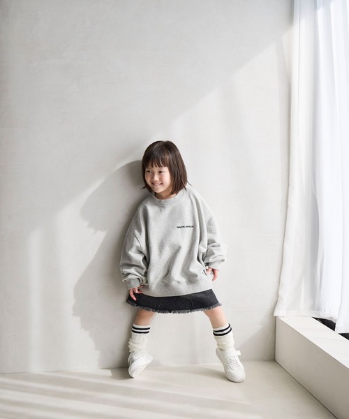 LOWRYS FARM(ローリーズファーム)の「サイドポケットデニムスカート 607548(デニムスカート・キッズ・ブルー/ワンウォッシュ/ブラック・110cm/120cm/130cm/140cm/150cm)」の7枚目の写真