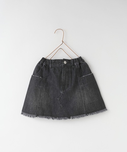 LOWRYS FARM(ローリーズファーム)の「サイドポケットデニムスカート 607548(デニムスカート・キッズ・ブルー/ワンウォッシュ/ブラック・110cm/120cm/130cm/140cm/150cm)」の9枚目の写真