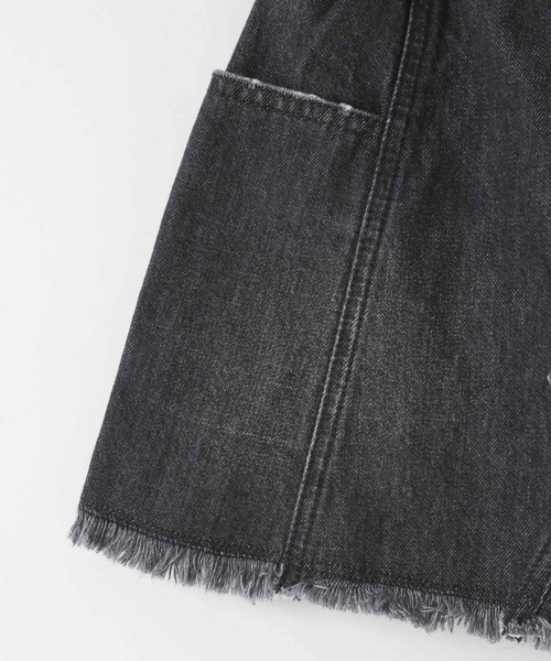 LOWRYS FARM(ローリーズファーム)の「サイドポケットデニムスカート 607548(デニムスカート・キッズ・ブルー/ワンウォッシュ/ブラック・110cm/120cm/130cm/140cm/150cm)」の11枚目の写真