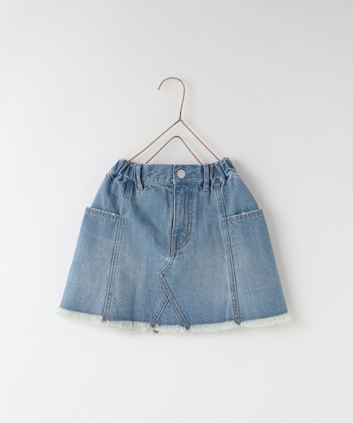 LOWRYS FARM(ローリーズファーム)の「サイドポケットデニムスカート 607548(デニムスカート・キッズ・ブルー/ワンウォッシュ/ブラック・110cm/120cm/130cm/140cm/150cm)」の17枚目の写真