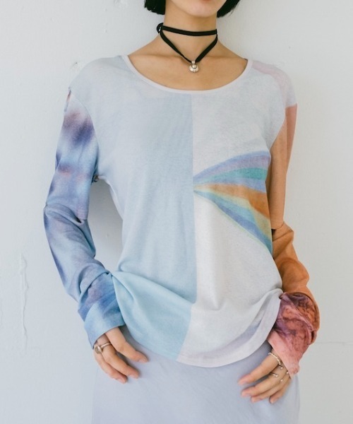 sahara（サハラ）の「2way Sleeve Art Print Top（Tシャツ/カットソー・レディース・その他3/その他2/その他1/その他4・FREE）」の3枚目の写真