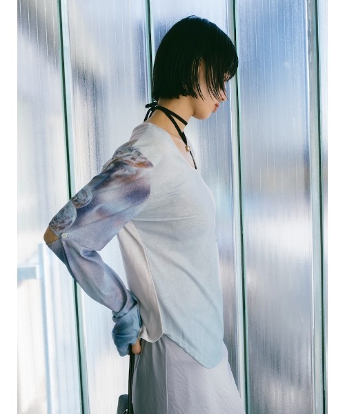 sahara（サハラ）の「2way Sleeve Art Print Top（Tシャツ/カットソー・レディース・その他3/その他2/その他1/その他4・FREE）」の21枚目の写真