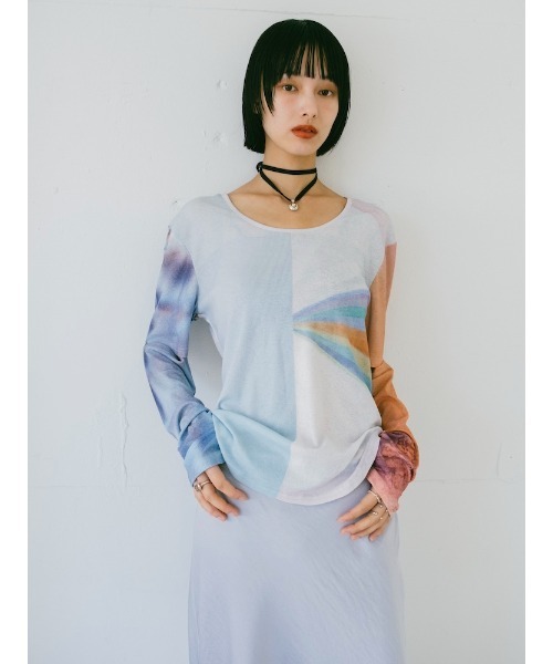 sahara（サハラ）の「2way Sleeve Art Print Top（Tシャツ/カットソー・レディース・その他3/その他2/その他1/その他4・FREE）」の15枚目の写真