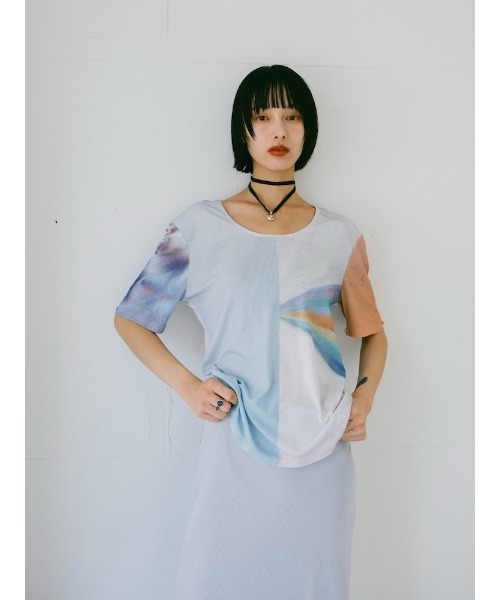 sahara（サハラ）の「2way Sleeve Art Print Top（Tシャツ/カットソー・レディース・その他3/その他2/その他1/その他4・FREE）」の17枚目の写真