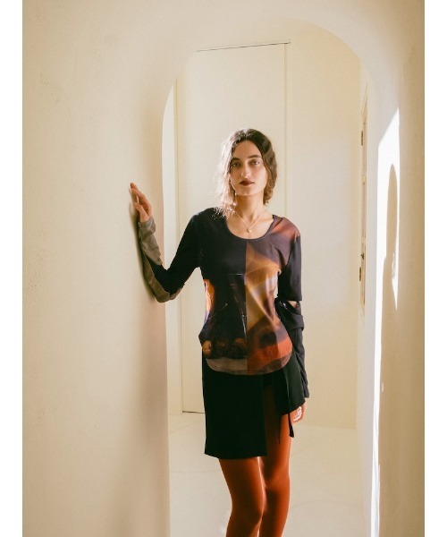 sahara（サハラ）の「2way Sleeve Art Print Top（Tシャツ/カットソー・レディース・その他3/その他2/その他1/その他4・FREE）」の10枚目の写真