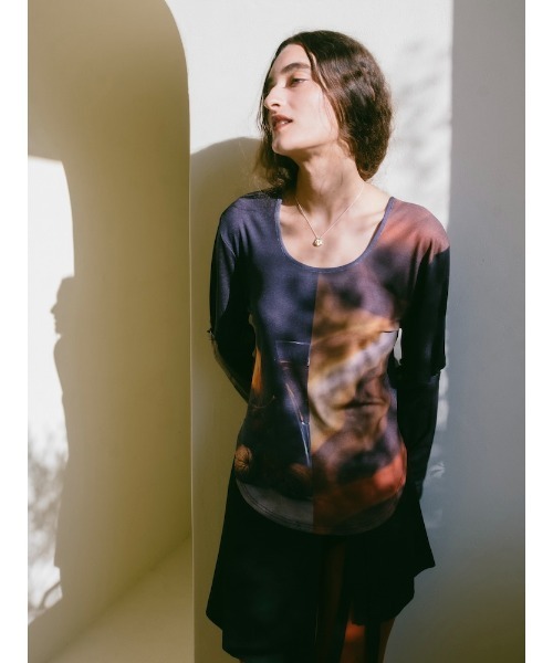 sahara（サハラ）の「2way Sleeve Art Print Top（Tシャツ/カットソー・レディース・その他3/その他2/その他1/その他4・FREE）」の5枚目の写真