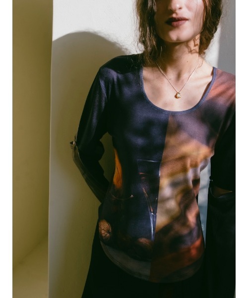 sahara（サハラ）の「2way Sleeve Art Print Top（Tシャツ/カットソー・レディース・その他3/その他2/その他1/その他4・FREE）」の7枚目の写真